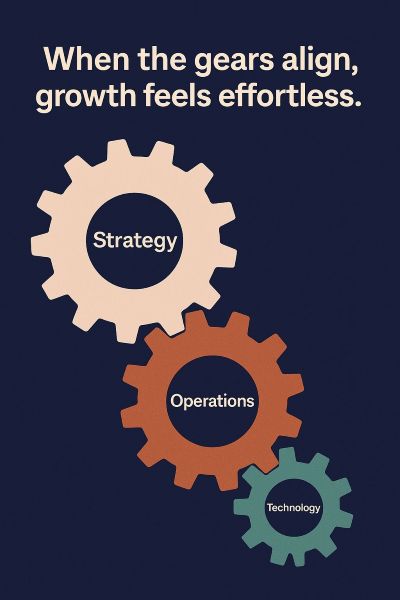 When the gears align, growth feels effortless.