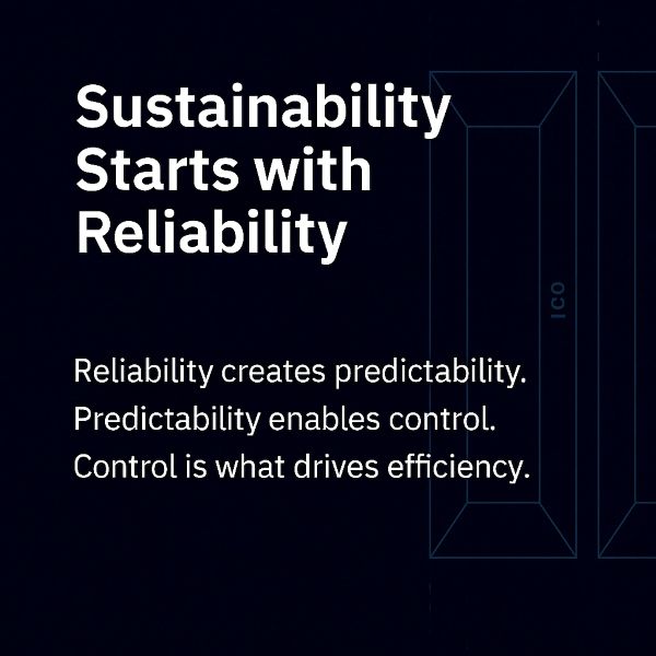 Sustainability Starts with Reliability